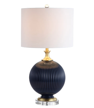 Lucette 26.5" Glass/Crystal LED Table Lamp - JONATHAN Y